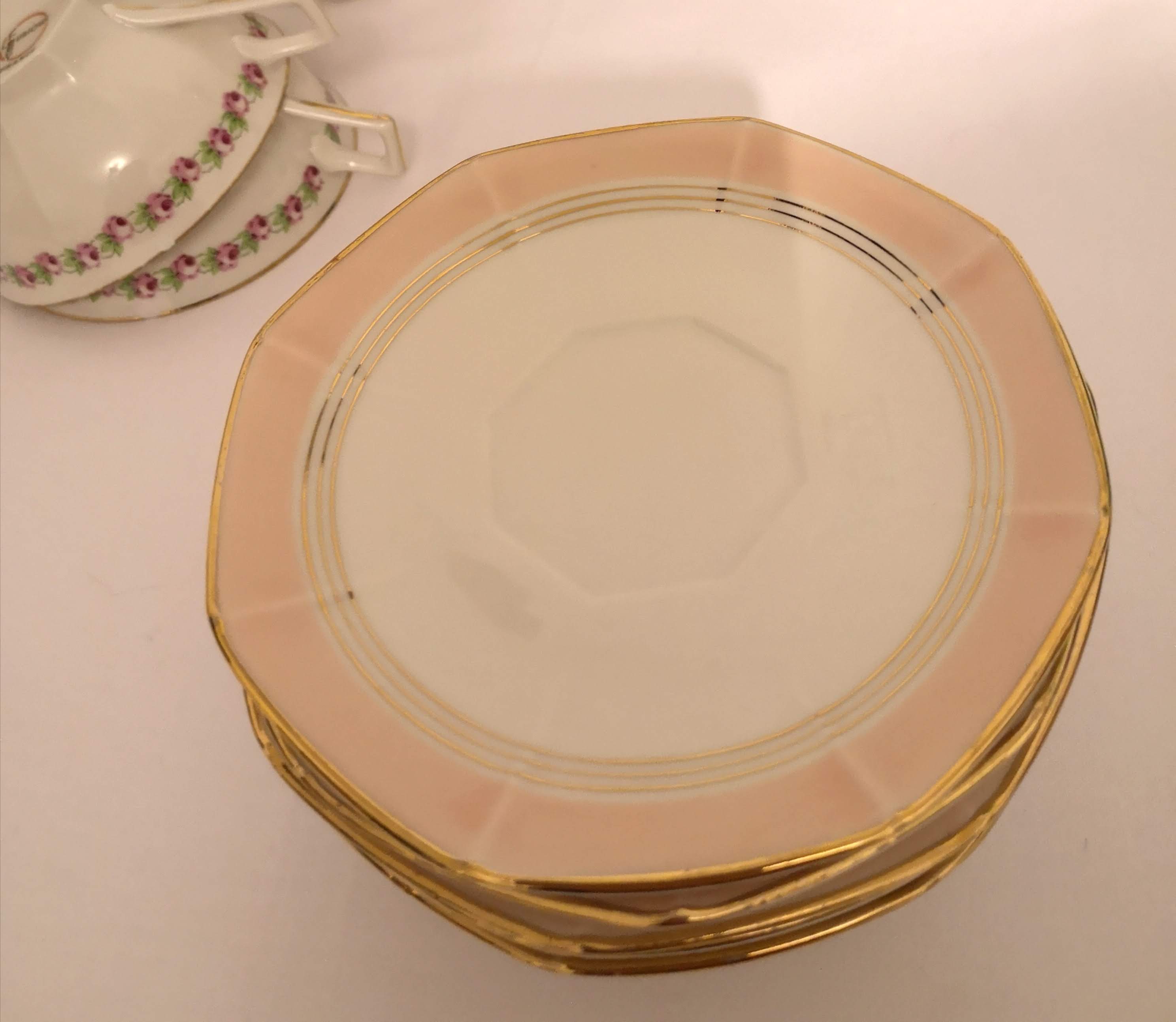 Porcelain tea or coffee service from Berry Lourioux & Foecy