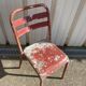 Chaise tolix rouge ancienne