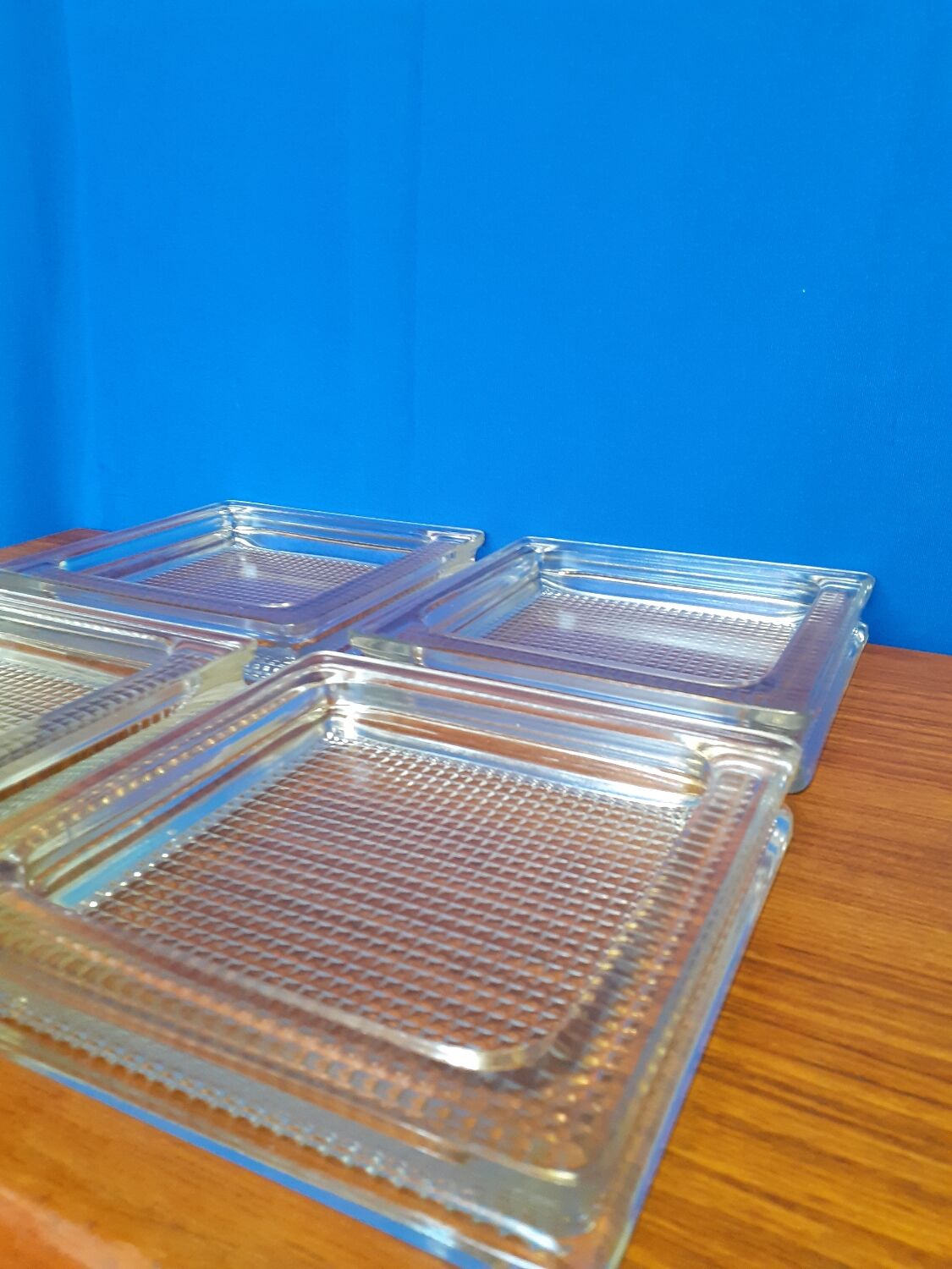 Lot de 4 dalles de verre Saint Gobain