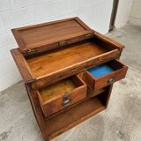 Late 19th century oak reception counter