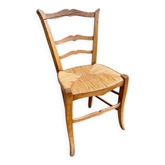 Chaise de campagne paillée