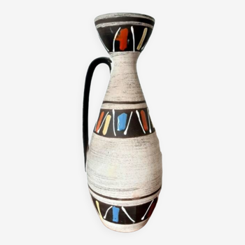 Graphic ceramic vase, West Germany, circa 1970