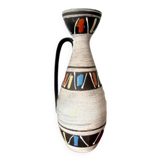 Graphic ceramic vase, West Germany, circa 1970