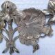 Two bronze ornaments furniture floral decoration early 20th century