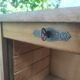 Double filing cabinet, curtain cabinet