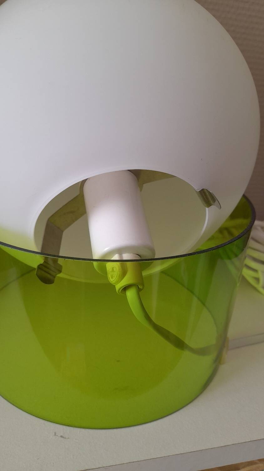 Lampe globe space age Ikea vintage 90'