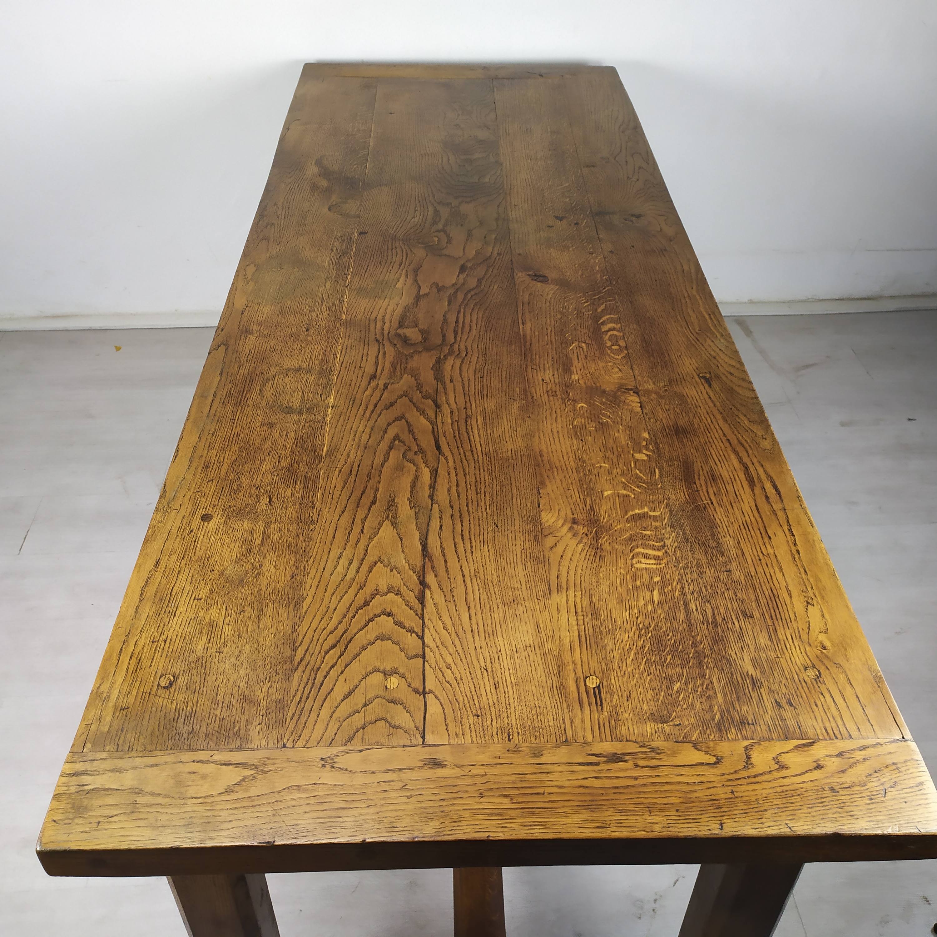 Oak farmhouse table