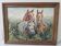 Tableau Huile sur Isorel - Chevaux Signé SL (Signature a identifier)