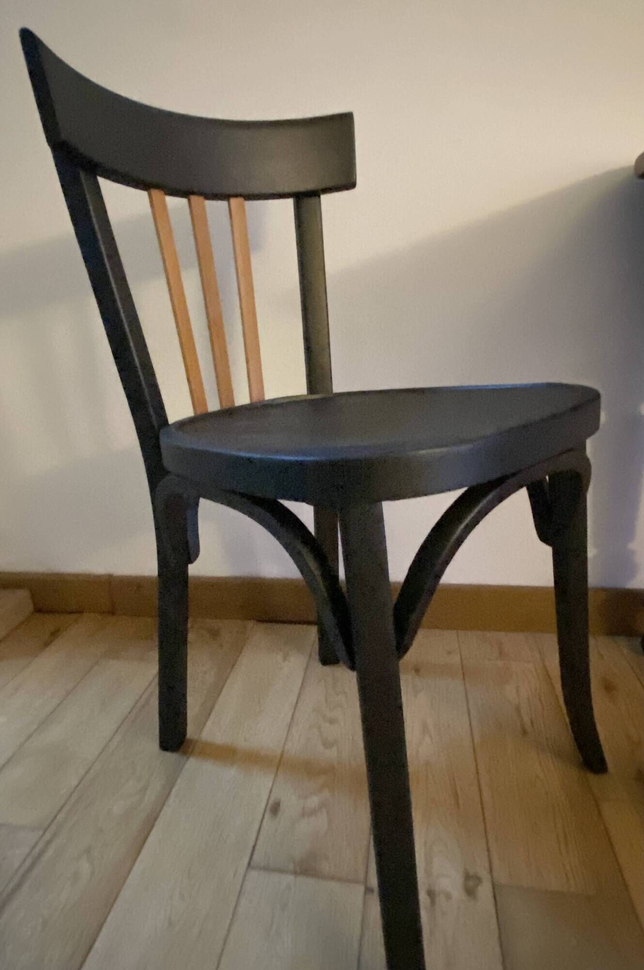 Farm table/desk + Bauman bistro chair