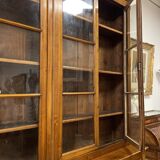 Large walnut bookcase from the end of the 19th century