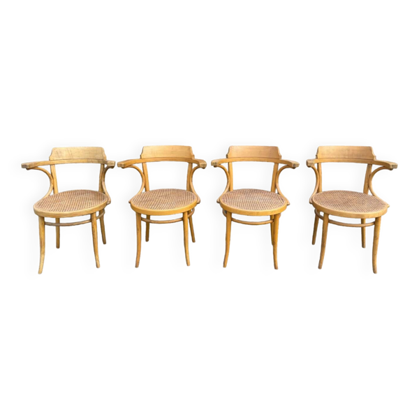 Lot de 4 chaises cannées — Beyit