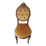 Antique velvet upholstered chair for bedroom or dressing table