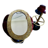 Vintage brass mirror by thomas pysse dk denmark 1950