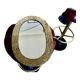 Vintage brass mirror by thomas pysse dk denmark 1950