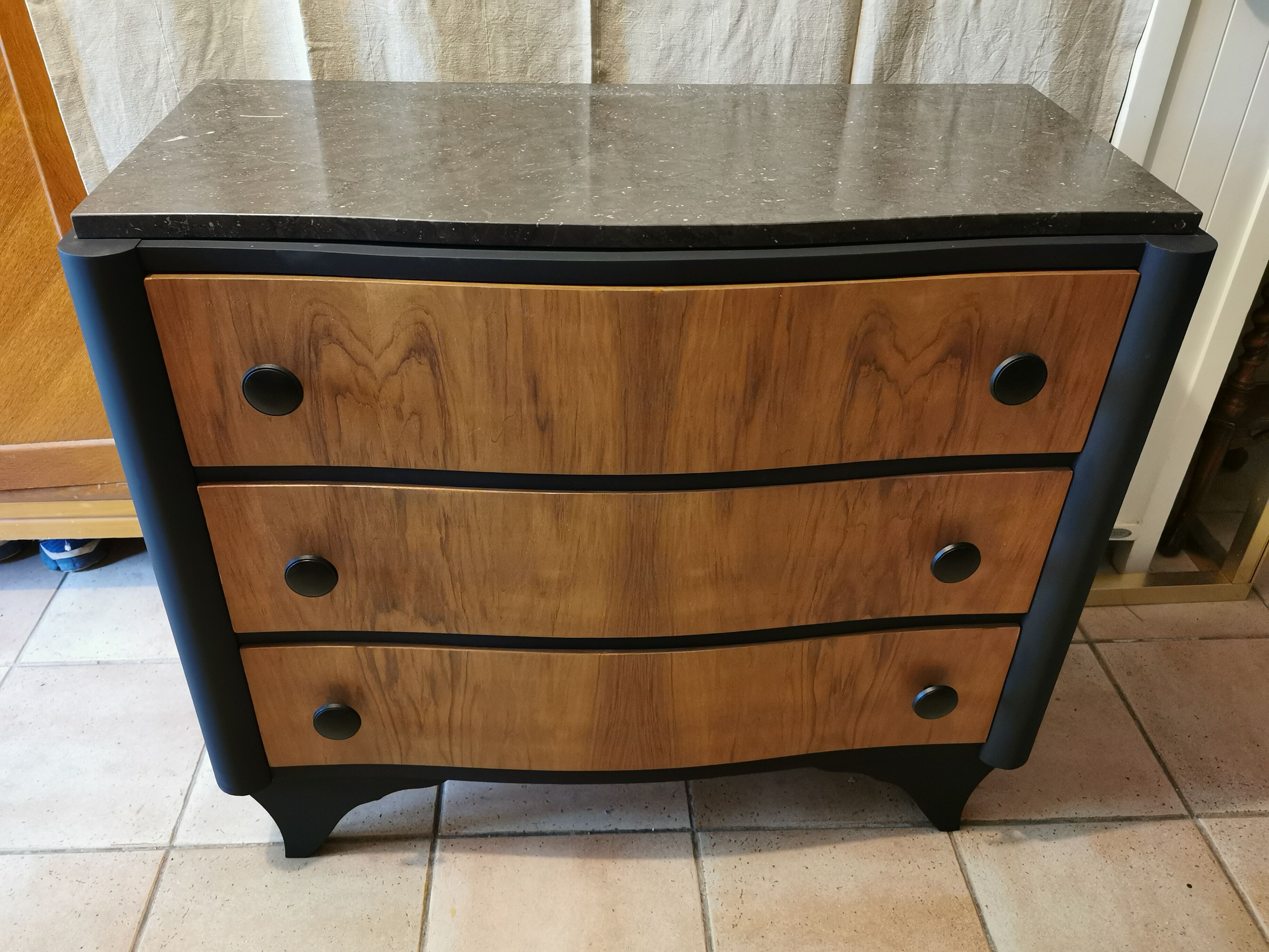 Commode art déco avec marbre