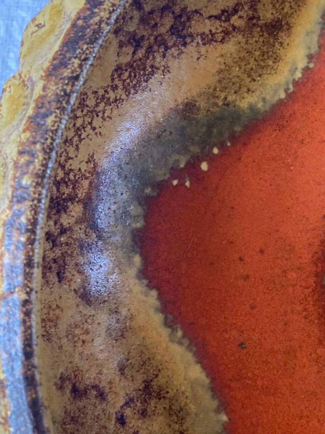 Vintage German earthenware fruit bowl – 1970s