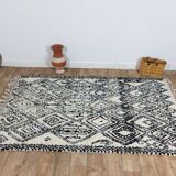 Handmade wool Berber rug 245 X 145 CM