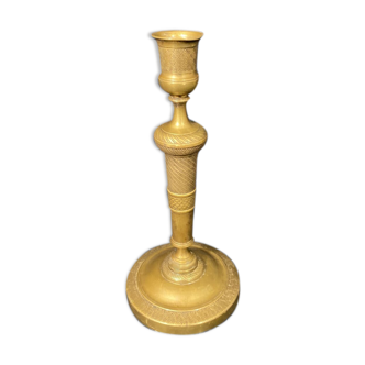 Old Louis-style brass candlestick