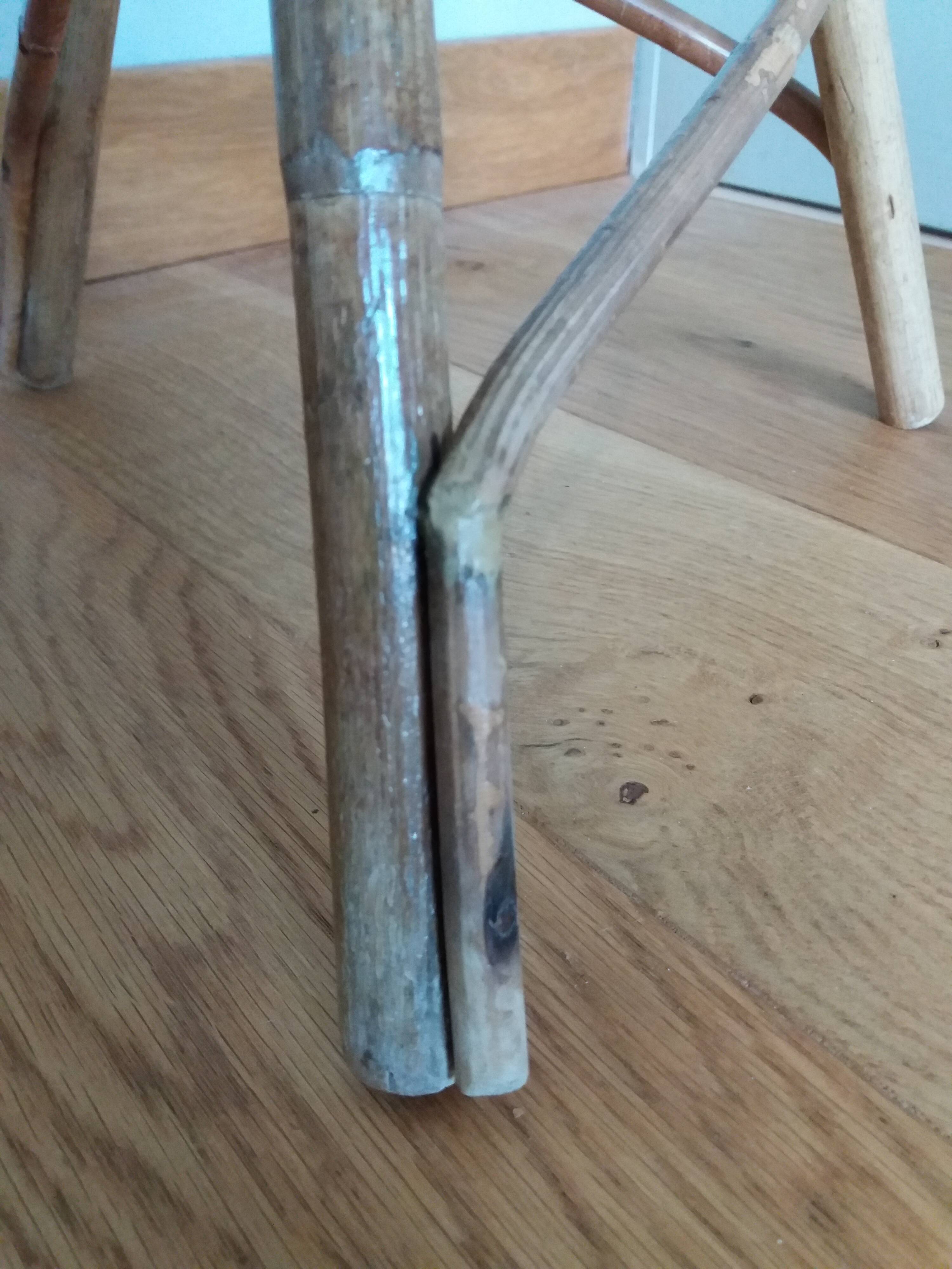 Rattan wicker plant holder