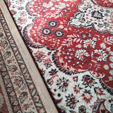 Large vintage carpet pure wool Persian design 240x340cm French made