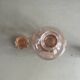 Service à liqueur en verre rosé