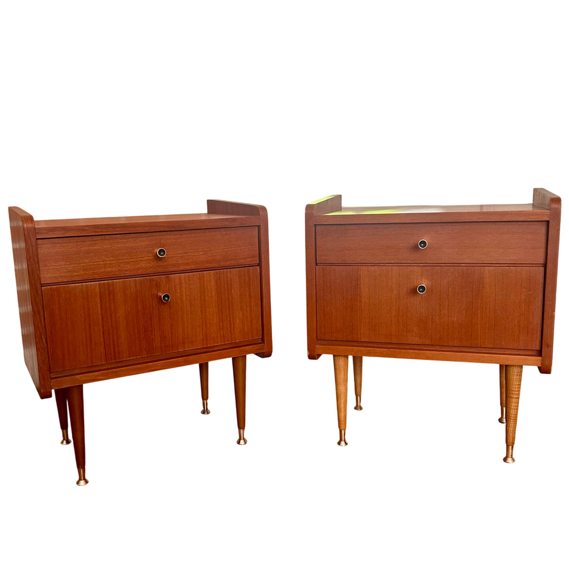 MDK Belgium bedside tables, 1960s