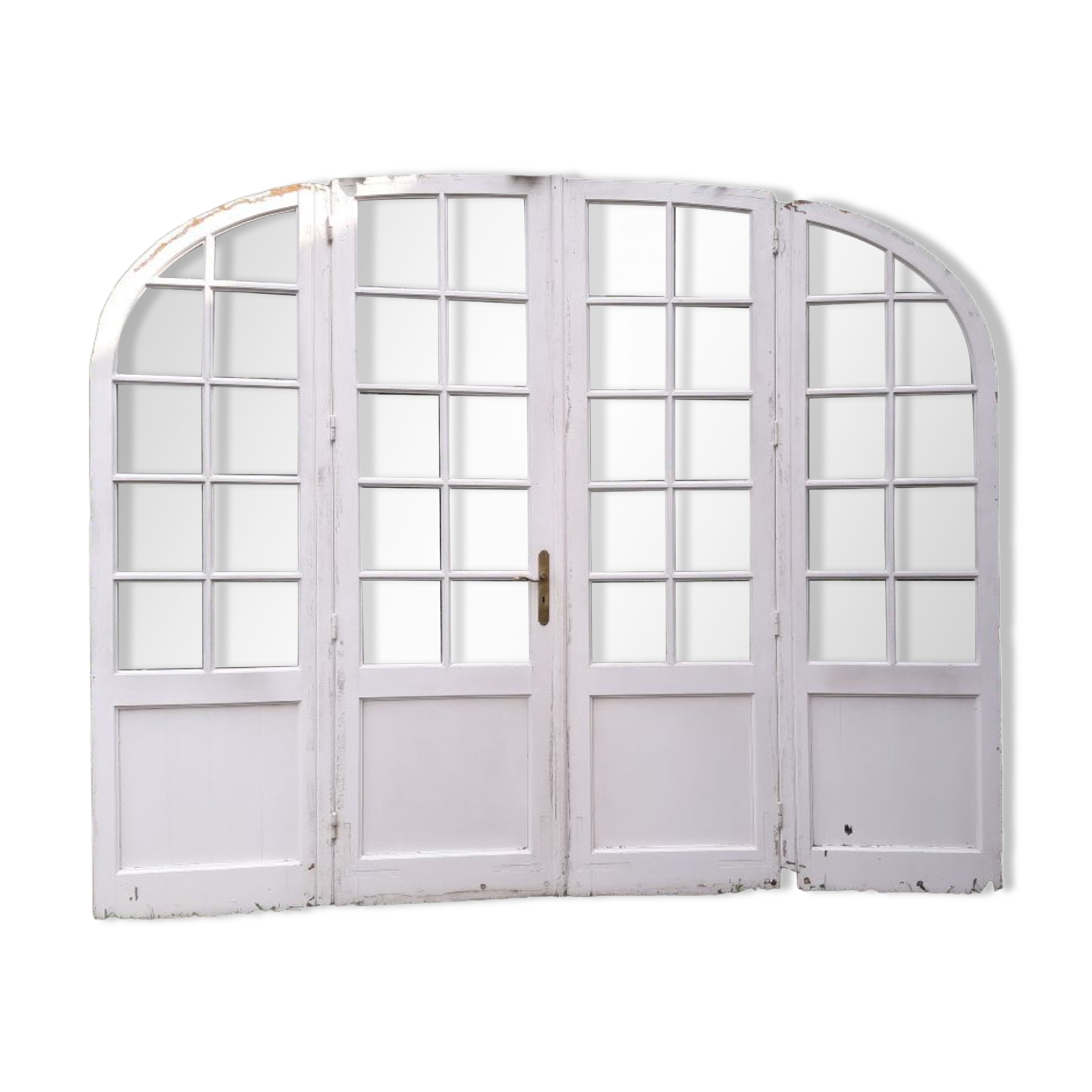 Oak arched bay window door H219xW267,5 small tiles