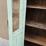 Ancienne armoire vitrée Art déco en teck birman