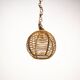 Vintage 1950s Italian Bamboo Sphere Chandelier