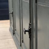 Antique painted wooden counter