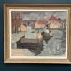 Original Swedish Oil on Canvas –“Harbour” by Georg Andersson – Signed – Vintage & Framed – 52 × 40 cm (20.4" x 15.7")