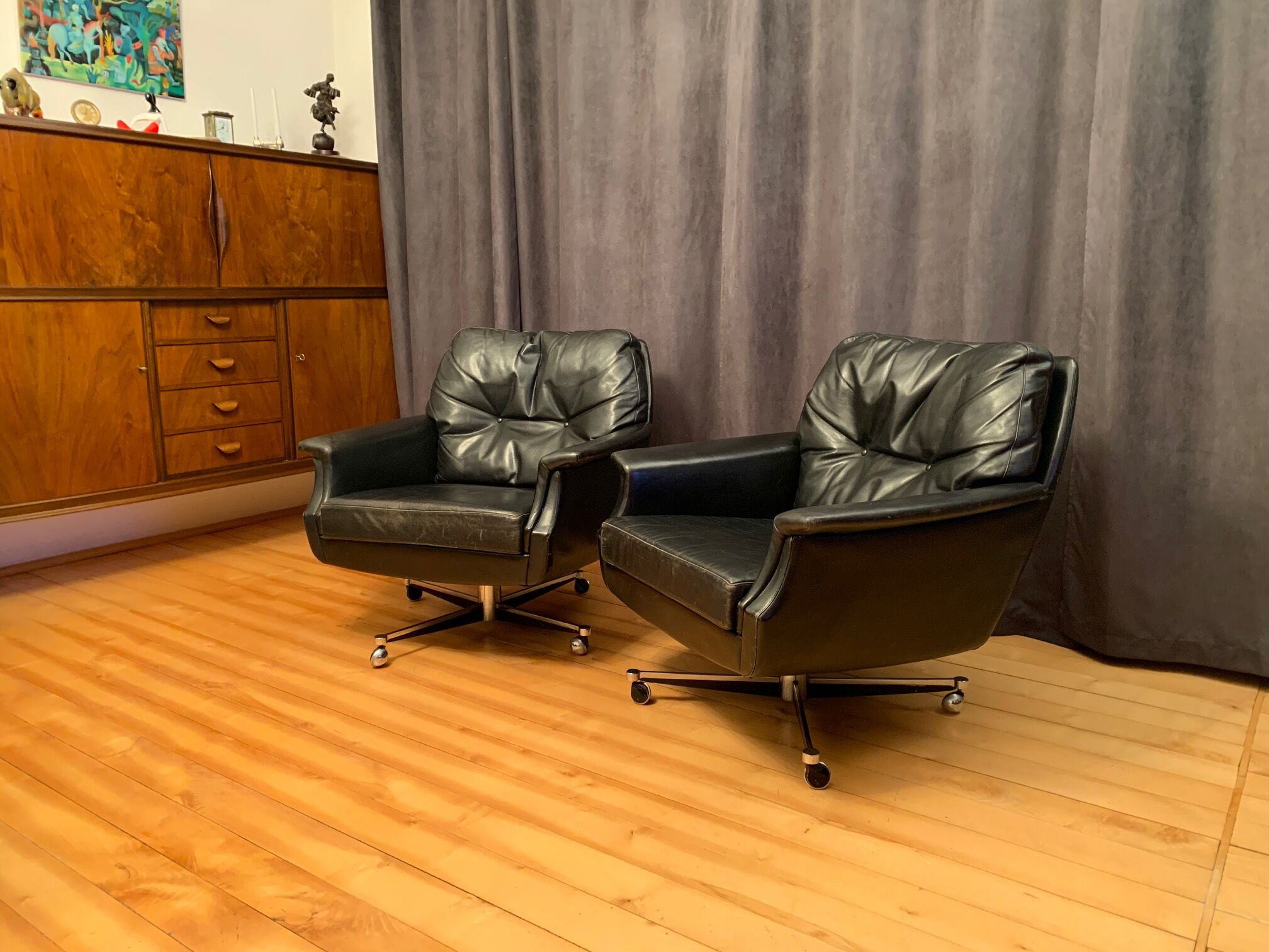 A pair of Möbel Mann armchairs, Germany, 1960s
