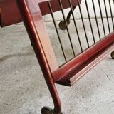 Table, bar trolley on wheels. removable tray. design 50 vintage italy