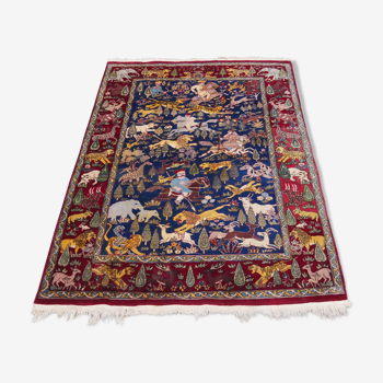 Tapis d’orient indien panjab fait main  180 x 130 cm