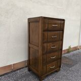 Art Deco oak chiffonier