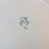 + 6 flat plates Céranord - Saint Amand model Eglantines Lot 2 +