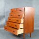 Commode Norvégienne 5 tiroirs en Teck, 1960s