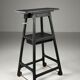 Sculpture pedestal column black