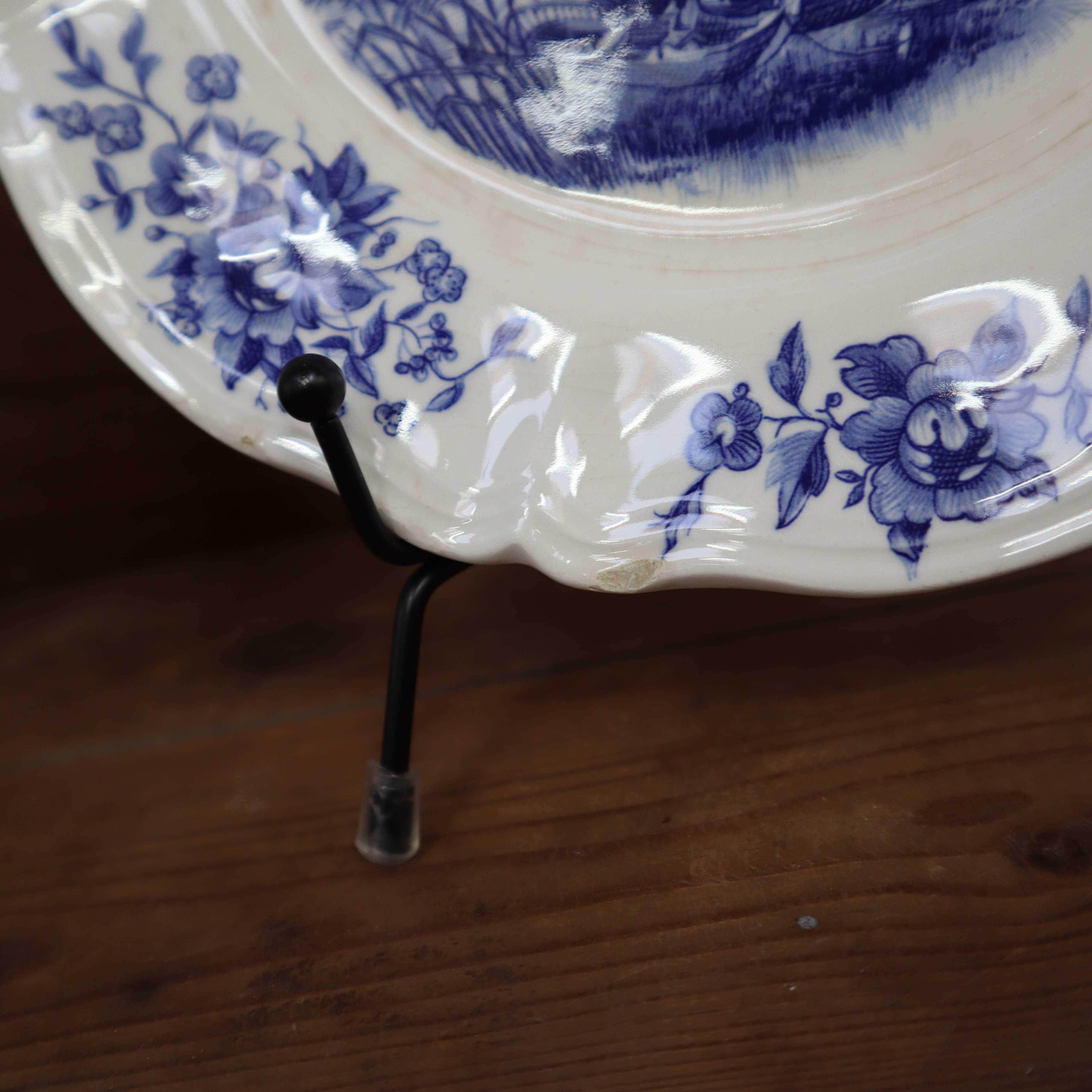 2 assiettes à dessert Sarreguemines modèle Romantic