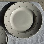 Plat circulaire modèle Nico doré Digoin Sarreguemines D30,5