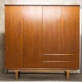 Scandinavian teak cabinet 1960 with mounting plan