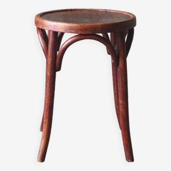 Bistro stool with thermoformed wooden seat, 1920