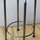 High metal and wood stool