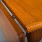 Table pliante danoise en teck moderne du milieu du siècle, années 1960