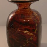 Amber-colored vase by Mdina