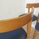 Set of 7 Vintage Calligaris Dining Chair: 1990s Italian Wooden Artek Style