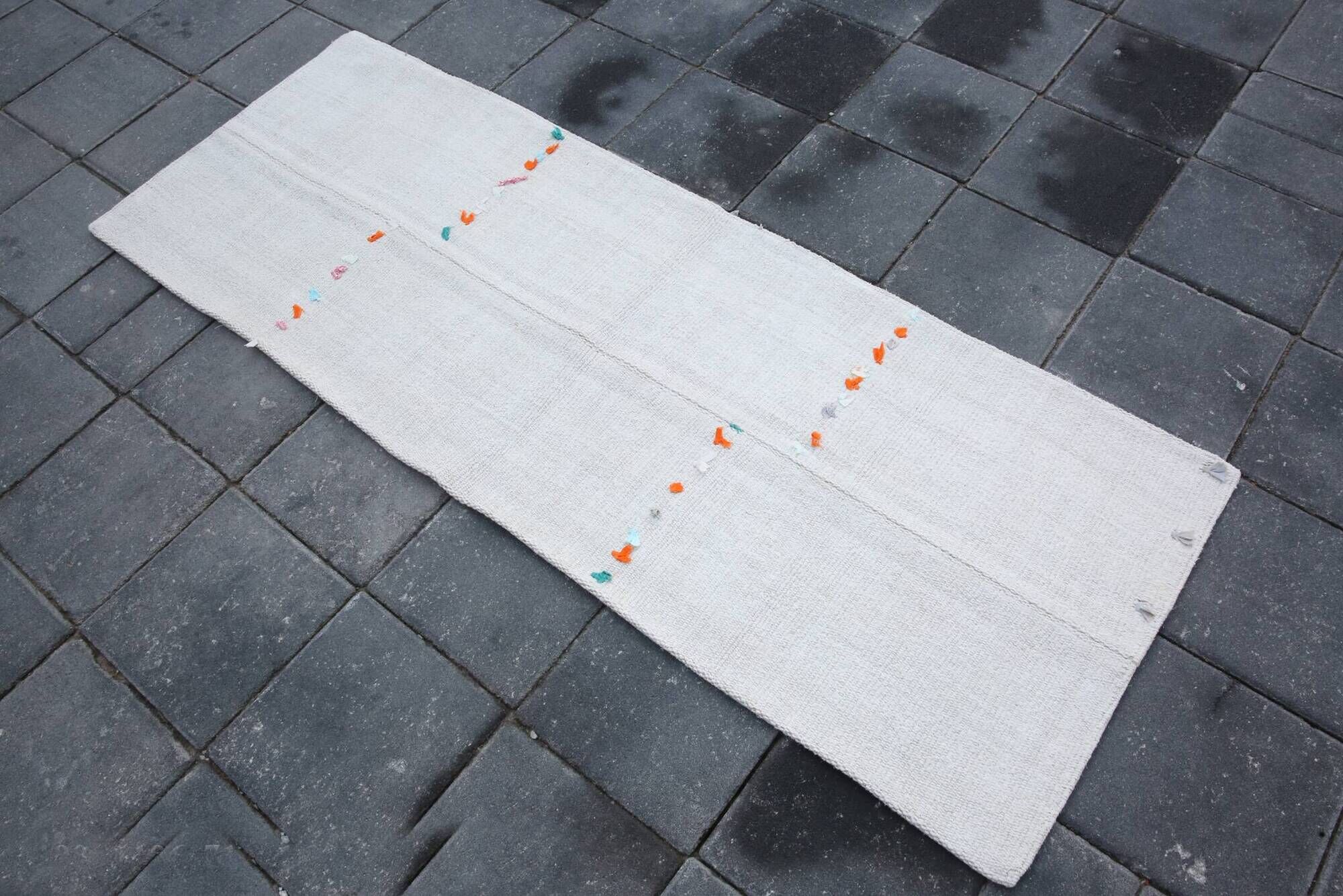 Vintage Minimal Runner For Hallway, Stairs Runner Rug, 71x196 Cm