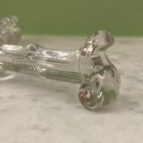 Portieux set of 7 moulded crystal knife rests from the early 20th century.