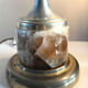 Marble and stainless steel lamp design 70s