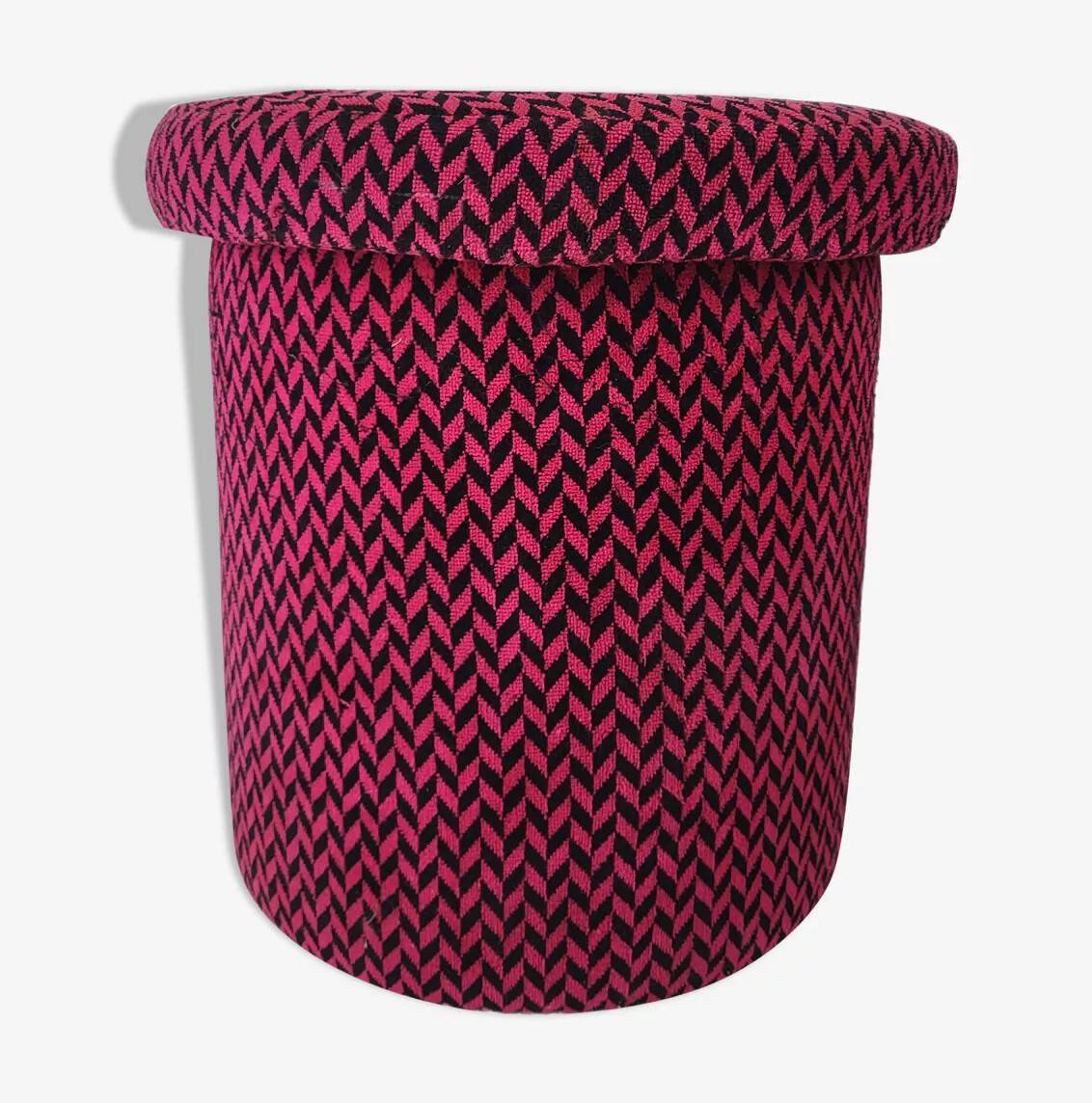 Vintage pouf stool from the 70s and 80s